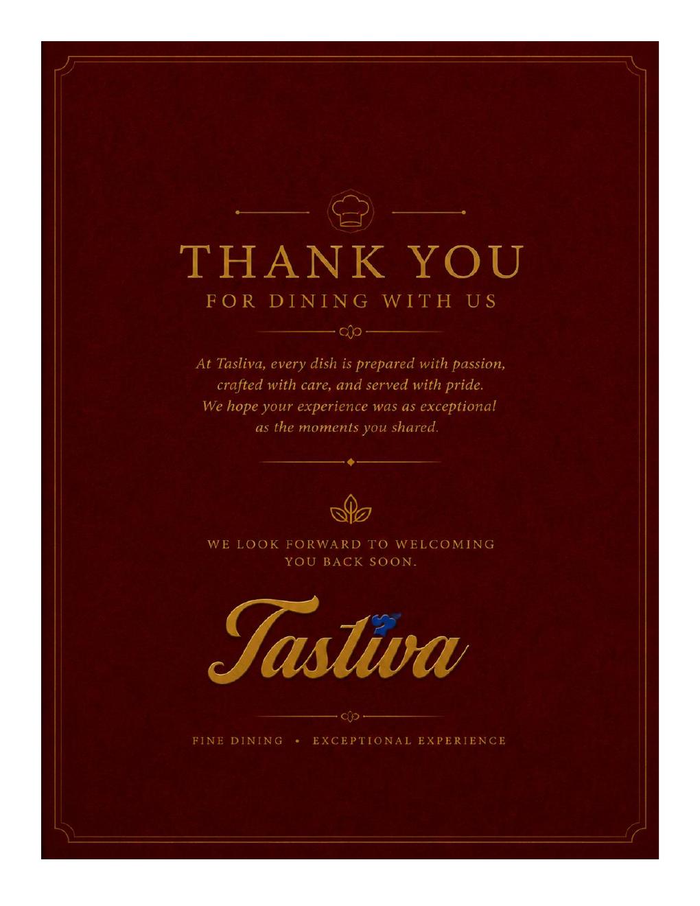 Tastiva beverages menu page 12