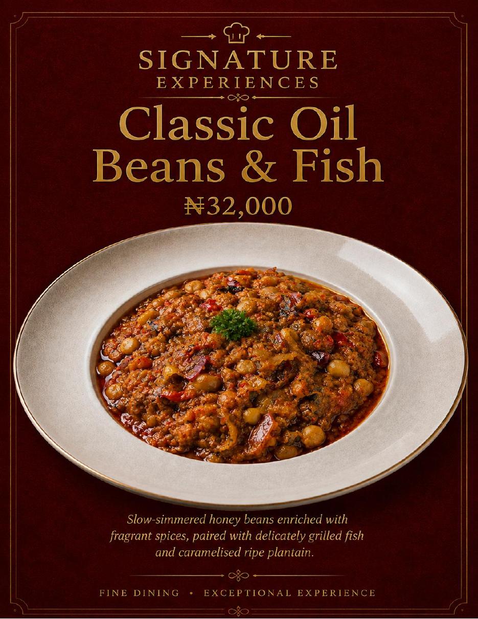 Tastiva rice and signature dish menu page