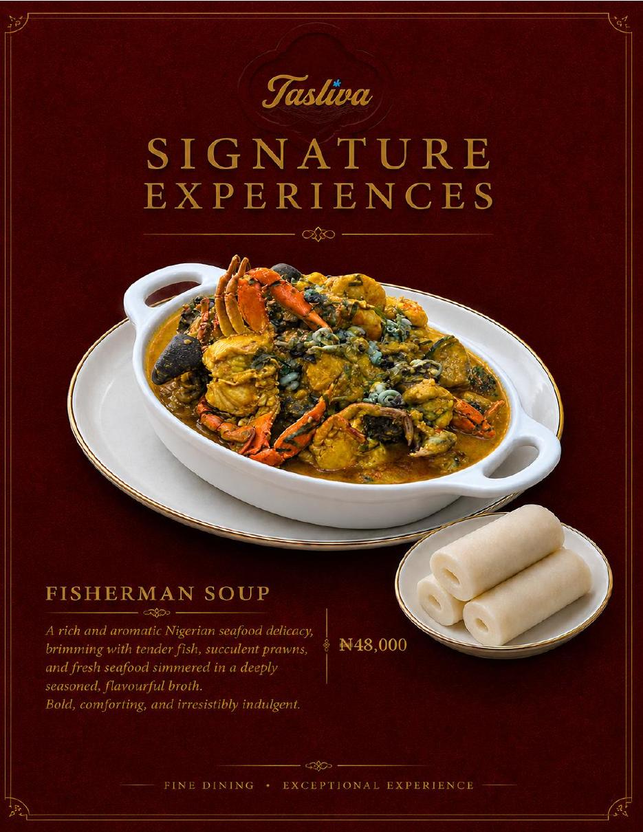 Tastiva soup menu page