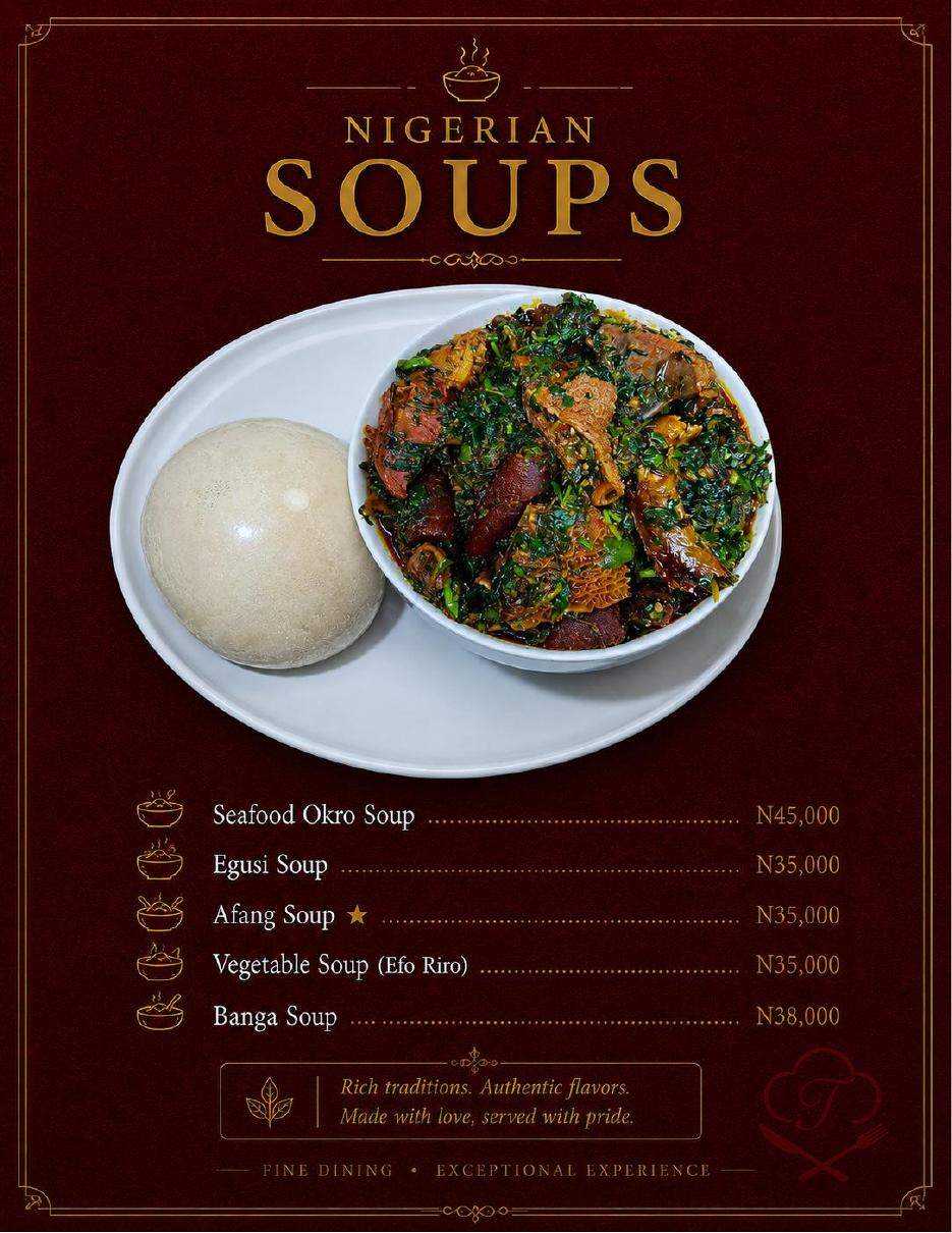 Tastiva soup menu page